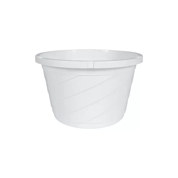 HC 12" Euro Hanging Basket Planter White