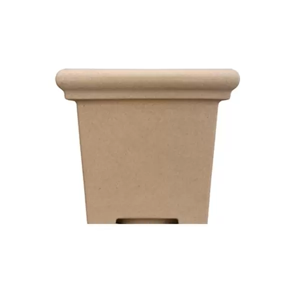 HC 24" Terrazzo Square Planter Sandstone