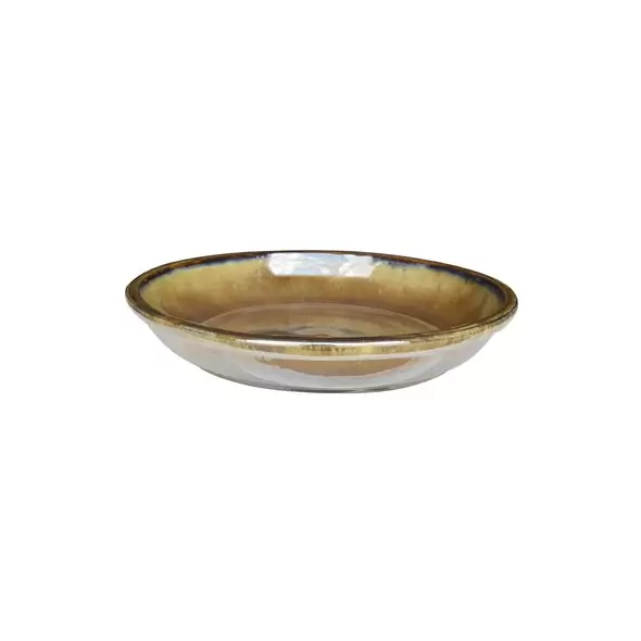 MCarr 15" Saucer Brown Cream
