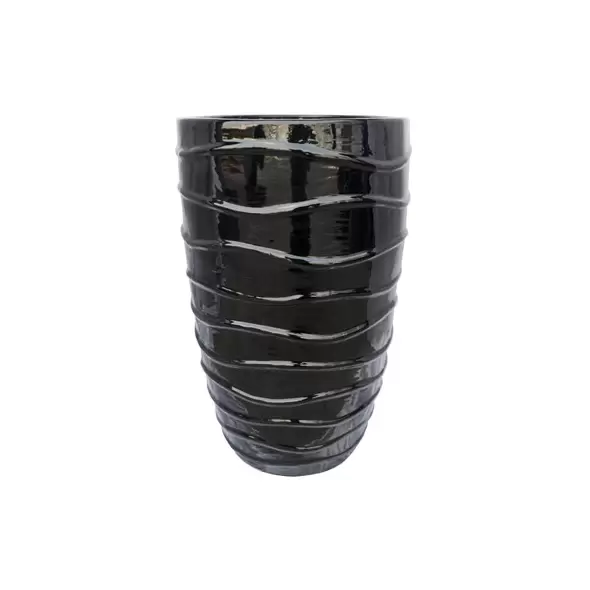 MCarr 12pc Tall Wave Planter Pallet Glossy Black