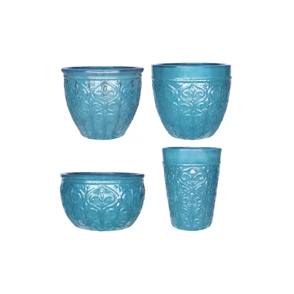 MCarr 26pc Fleur De Lis Planter Pallet Ultra Marine