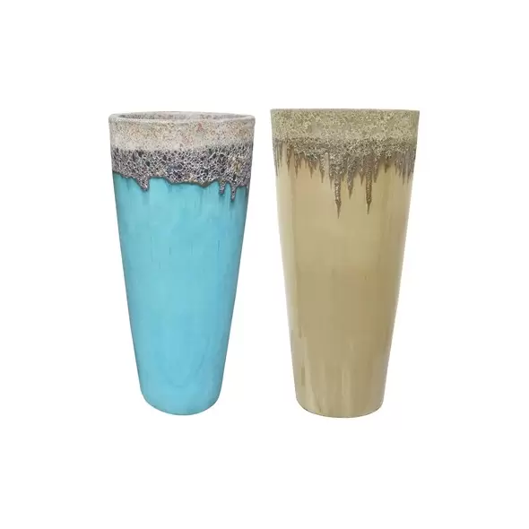 MCarr 15PC Tall Round Pltr Plt Mixed Colors