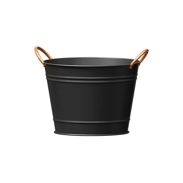 Panacea 10" Washtub Matte Black with Copper Handles