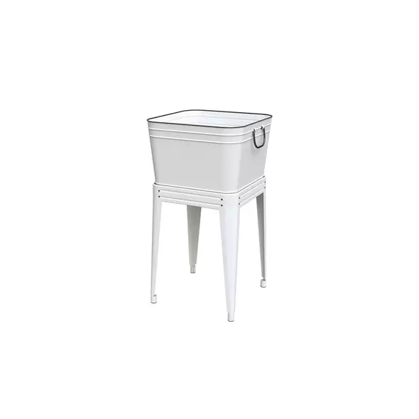 Panacea Milkhouse Beverage Tub & Planter With Stand White