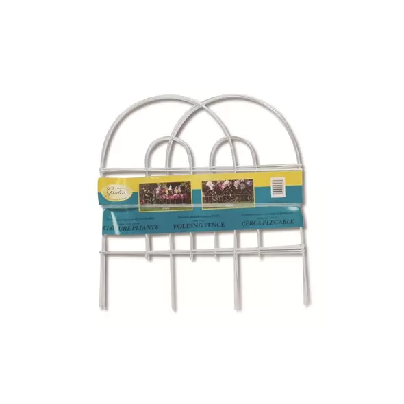 Panacea 18"x8' White Arch Folding Fence