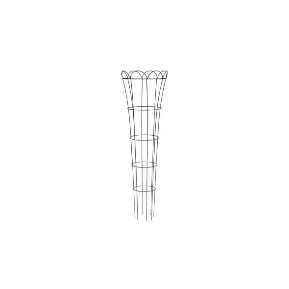 Panacea 54" Rustic Fltd Tomato & Plant Support Cage Rust