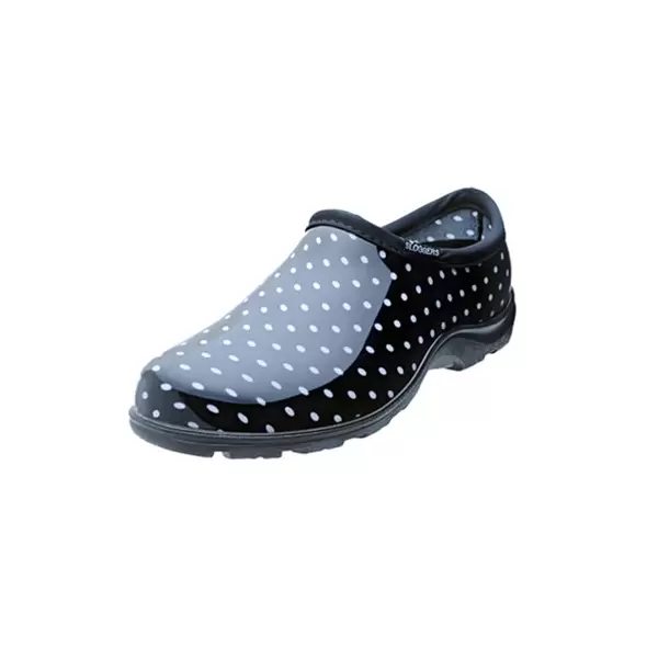 Sloggers Womens Shoe Black White Polka Dot Size 11