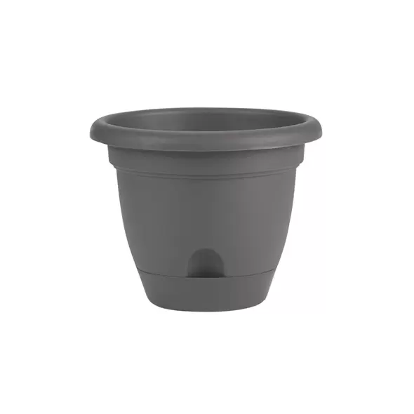 Bloem 8" Lucca Planter Charcoal