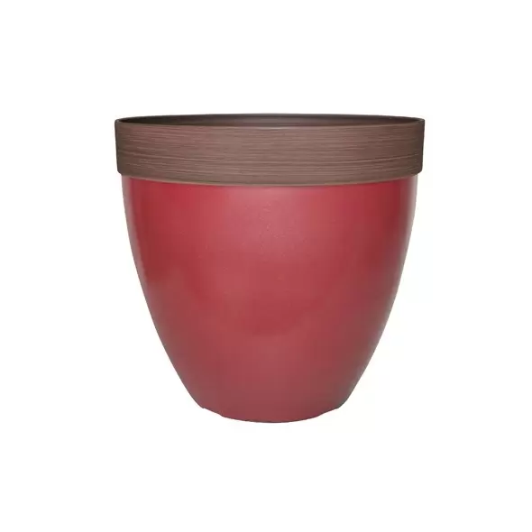 Southern Patio 15" Hornsby Planter Red Finish