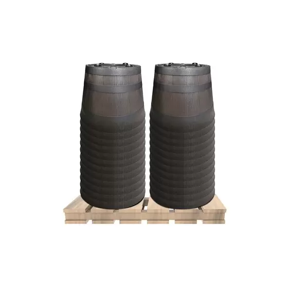 Southern Patio 24pc 22.5" Whiskey Barrel with Wheels Half Pallet