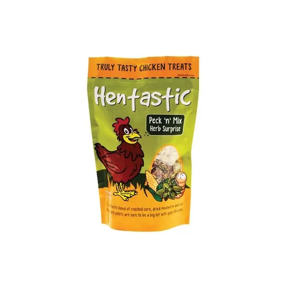 Unipet 32ox Hentastic Peck 'n' Mix Herb Surprise with Corn, Suet and Mealworm