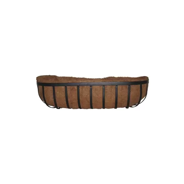 WSP 30" Forge Trough Wall Planter w/ Coco Liner