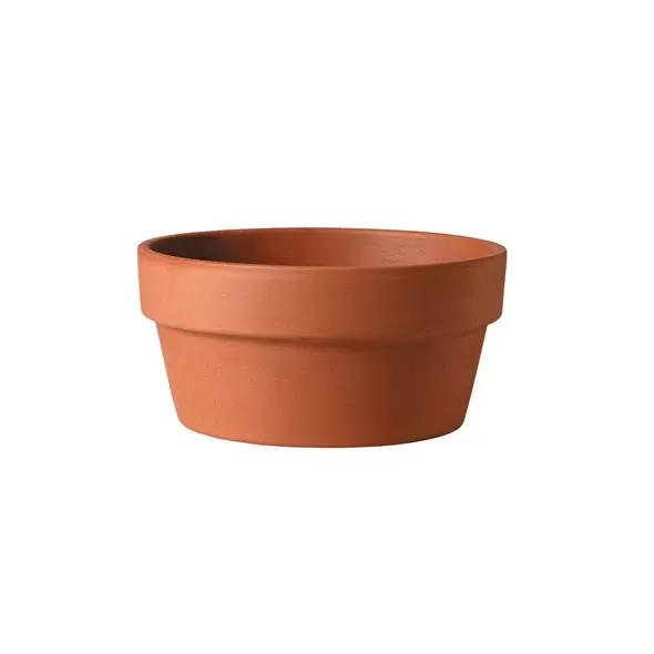 Deroma 10.6" Bulb Pan Terra Cotta Clay Full Pallet