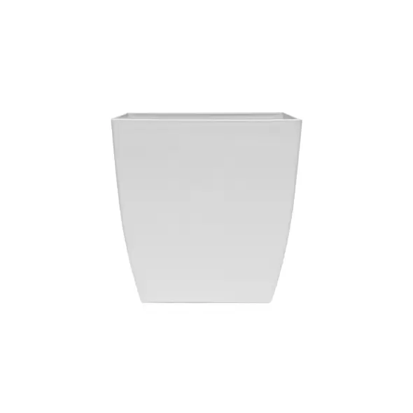 HC 10" Aria Square Planter White