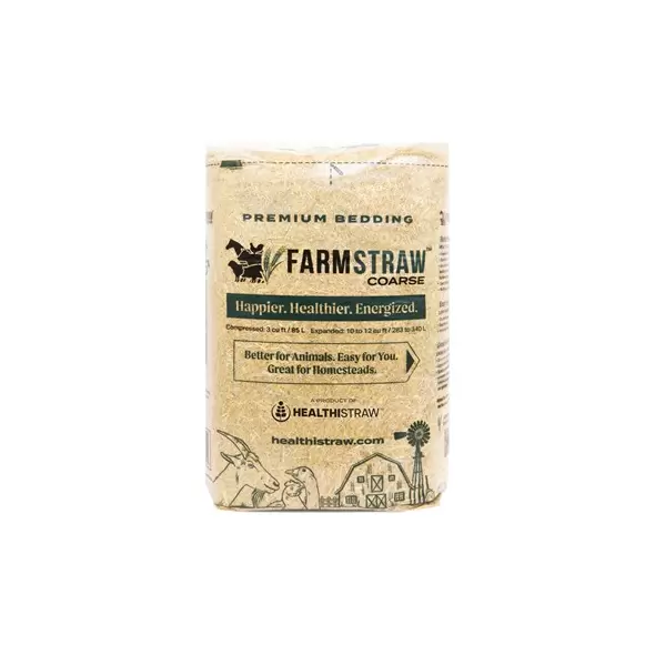FarmStraw 3cf Coarse Animal Bedding Wheat Straw