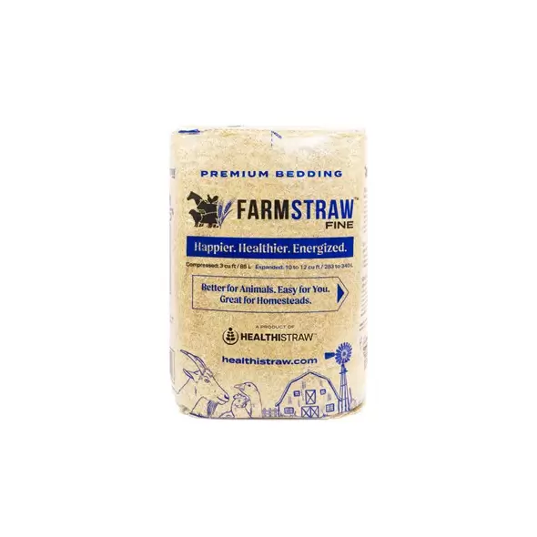 FarmStraw 3cf Fine Animal Bedding Wheat Straw