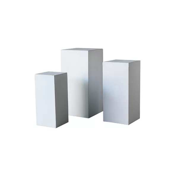 MCarr 3pc Tall Pedestal Set White