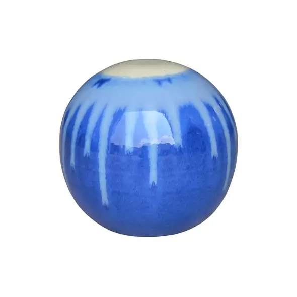 MCarr 12" Sphere Light Cream On Light Blue