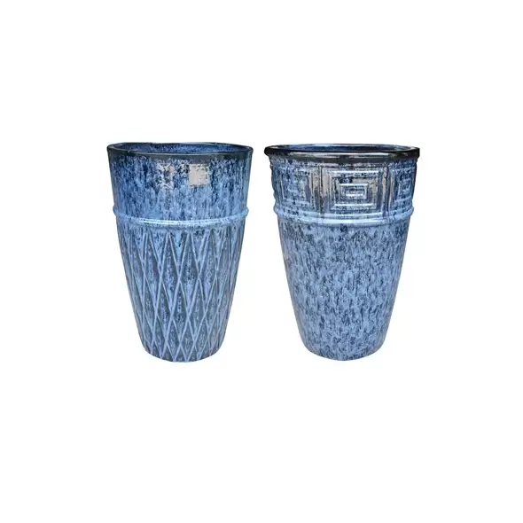 MCarr 15PC Tall Planter Plt Falling Black