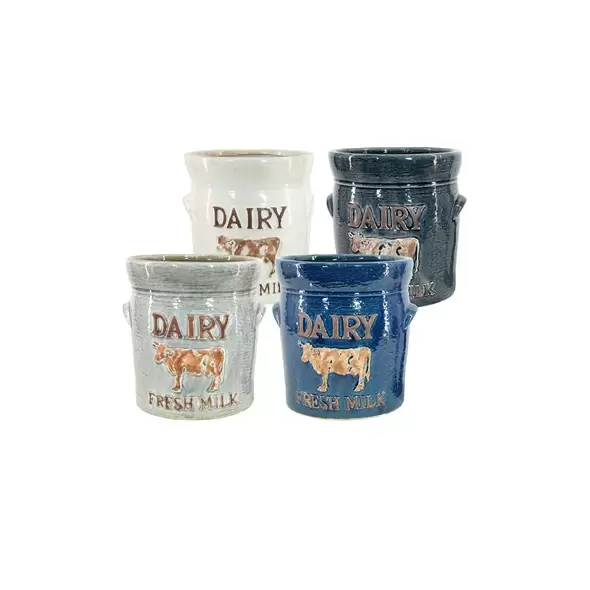 MCarr 16PC 5.1" Dairy Cow Planter Set
