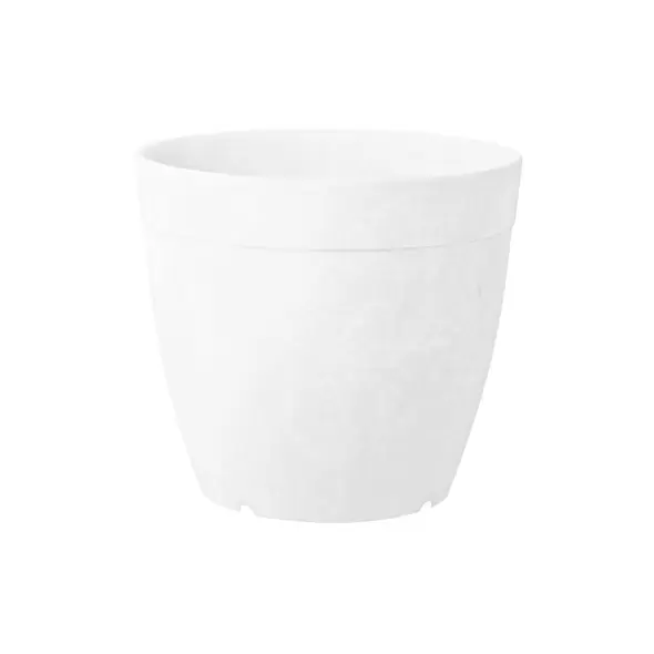 Artstone 6" Round Dolce Planter White
