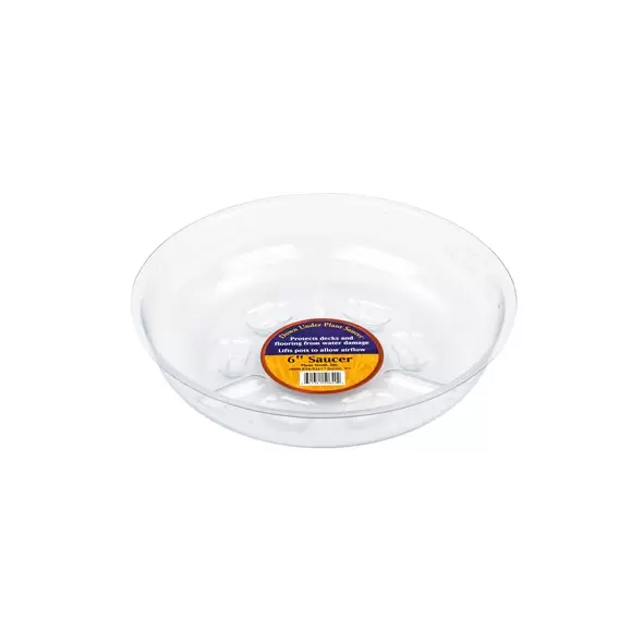 Plant Stand 6" Down Under Saucer Clear