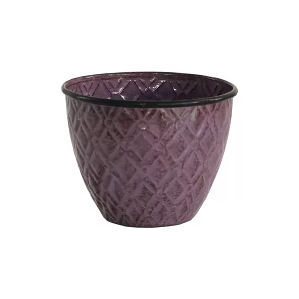 Robert Allen 5" Diamond Planter Plum