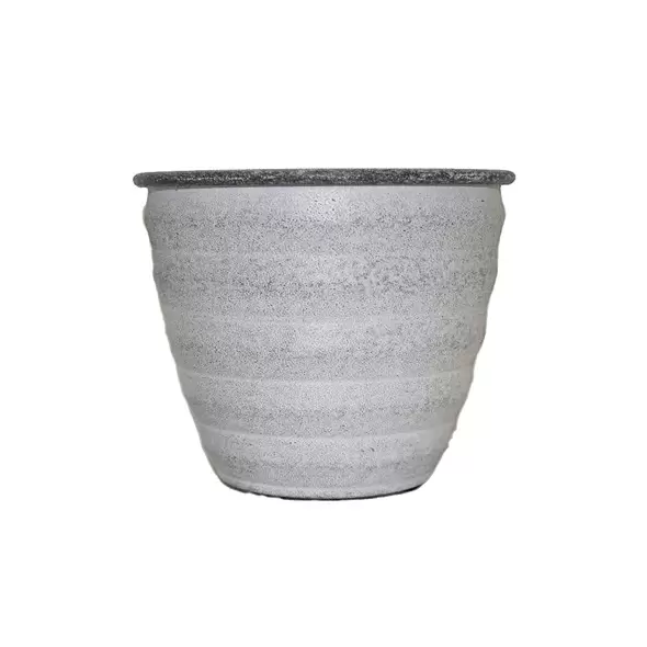 Robert Allen 12" Woodsdale Planter Dusted Pearl