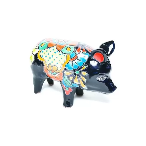 Talavera 12" Pig Statue