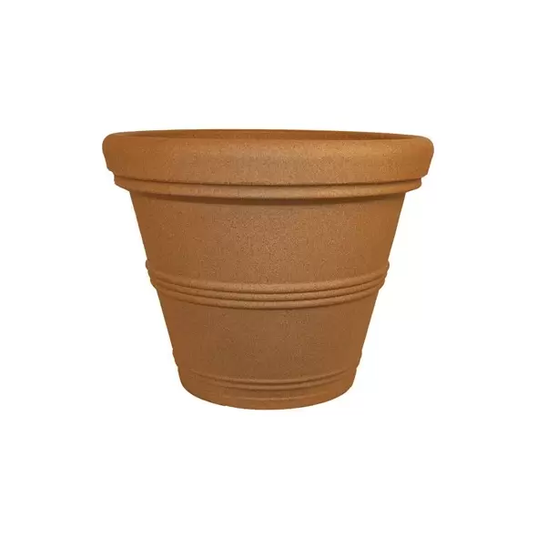 Tusco 15.5" Rolled Rim Planter Sandstone