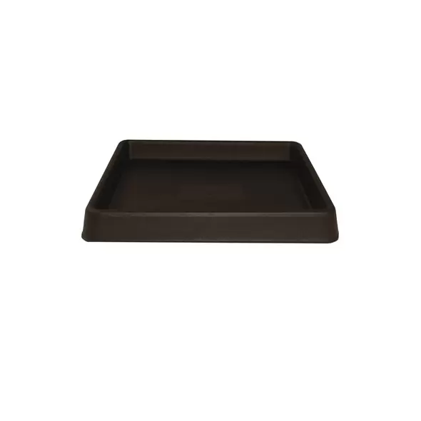 Tusco 15" Square Saucer Planter Tray Espresso