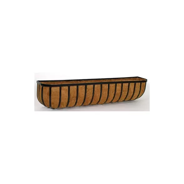 WSP 48" Black Wall Trough Planter w/ Liner