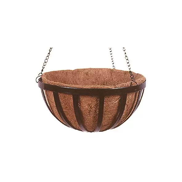 WSP 12" Forge Hanging Basket With Coco Liner