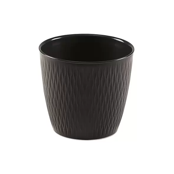 Deroma 6.3" Ariel Pot Premium Plastic Grafite