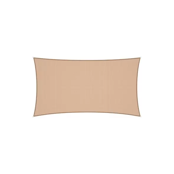 Coolaroo 16'5"x9'11" Premium Rectangle Shade Sail Kit Beech