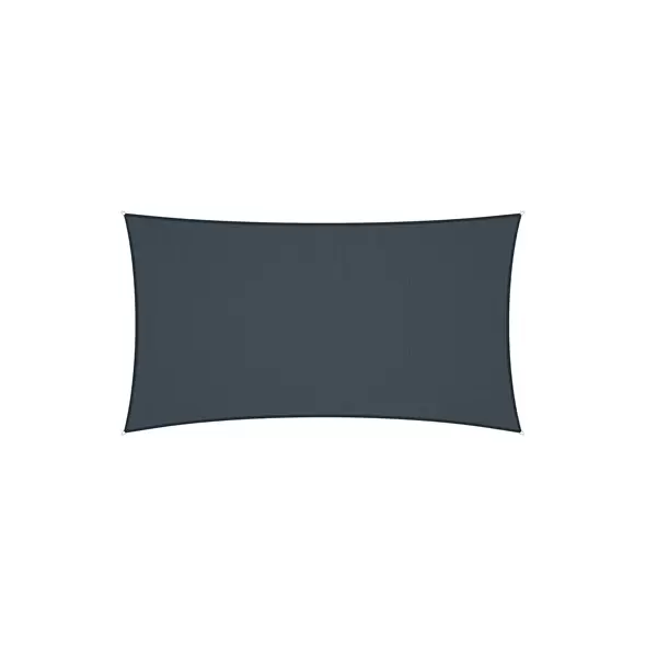 Coolaroo 16'5"x9'11" Premium Rectangle Shade Sail Kit Slate