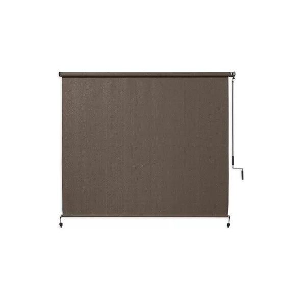 Coolaroo 6'x6' Exterior Roll Shade Mocha 90% Shade