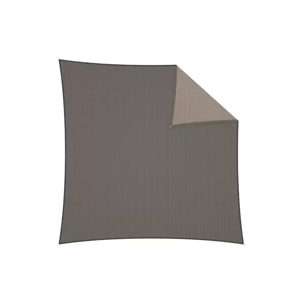 Coolaroo 12' Dualshade Square Sail Cobblestone
