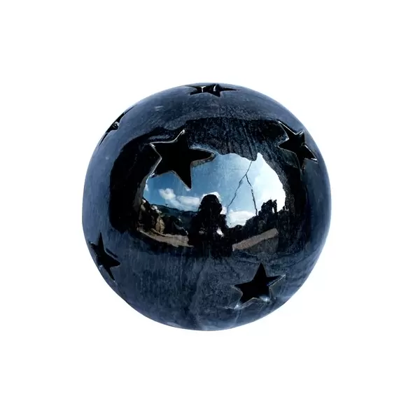 MCarr 10" Sphere W/Stars Falling Black