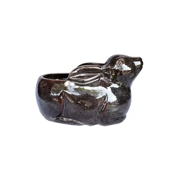 MCarr 19.3" Rabbit Planter Falling Brown