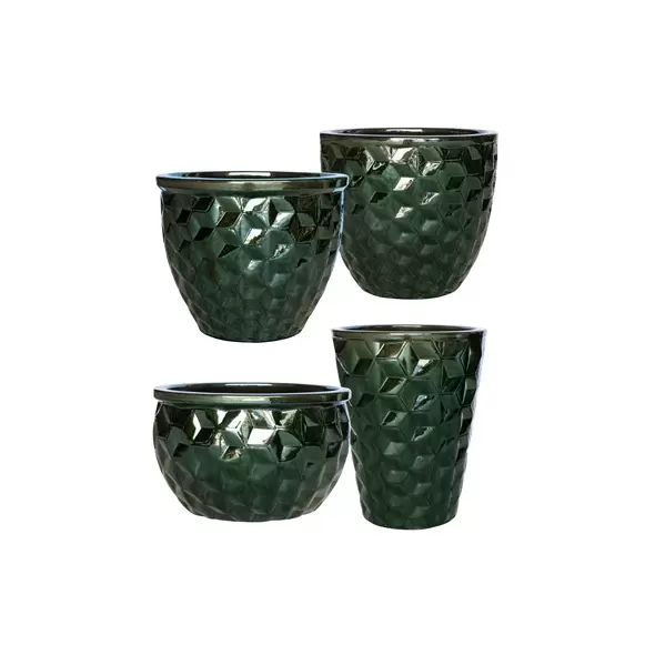MCarr 26pc Hexagonal Planter Pallet Glass Green