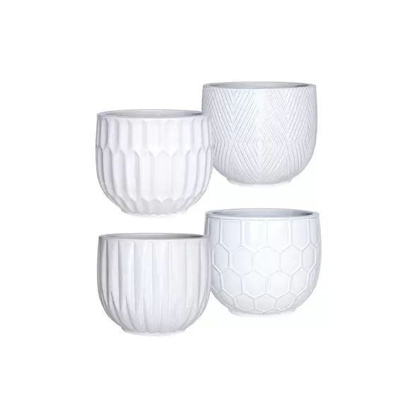 MCarr 32pc Mixed Bell Planter Pallet White