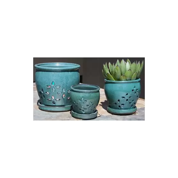 Verandah 6" Jade Hilo Orchid Pot