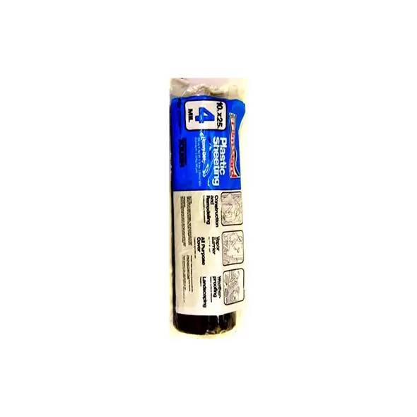 Poly America 10'x15' 4mil Plastic Sheeting Black