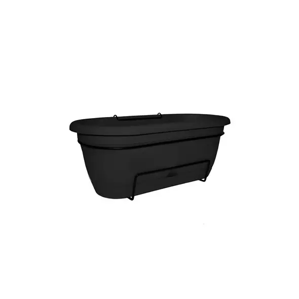 Bloem 18" Lucca Balcony Box Black