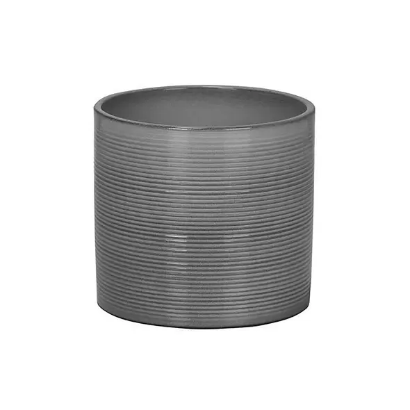 Scheurich 6.25" Glass Grey 828/16 Planter