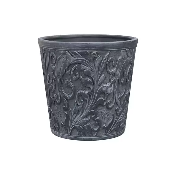 Southern Patio 6" Emma Planter Round Shape Gray Finish