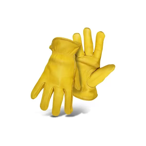 BOSS Medium Yellow Deerskin Leather Driver