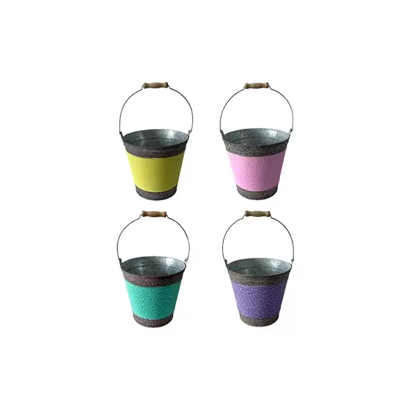 VCS 8" Colorful Pail Planter w/ Handles