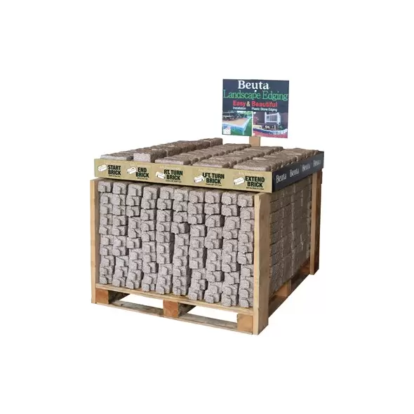 Beuta Brick Retail Pallet Display Sandstone